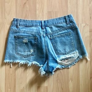 Distressed Jean Shorts